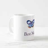 Meilleure maman Papillon Dessin Mug (Devant gauche)