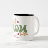 Meilleure Maman Personnalisée Mug Nom Script (Devant droit)
