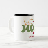 Meilleure Maman Personnalisée Mug Nom Script (Devant gauche)
