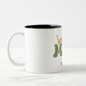 Meilleure Maman Personnalisée Mug Nom Script (Gauche)