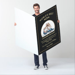 Meilleure maman photo sur mesure Big 36 x 48 pouce