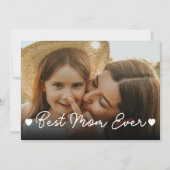 Meilleure Maman Photo XOXO Cœurs Carte de la Fête  (Devant)