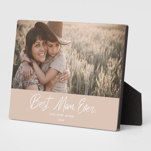 Meilleure Maman Plaque Photo (Côté)