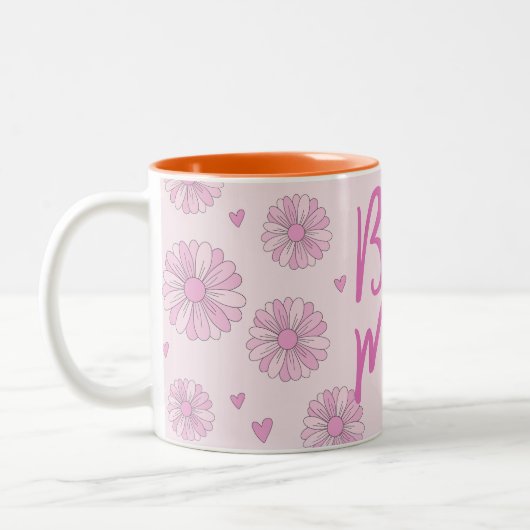 Meilleure maman rose Jamais Mère Fête Mug (Gauche)