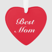 Meilleure maman rouge classique script élégant coe (devant)