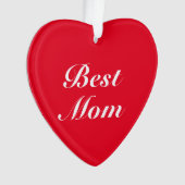 Meilleure maman rouge classique script élégant coe (devant)