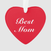 Meilleure maman rouge classique script élégant coe (dos)