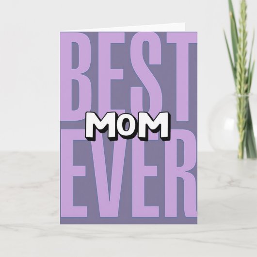 Meilleure Maman Simple Carte (Devant)