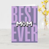 Meilleure Maman Simple Carte (Fleur jaune)