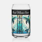 Meilleure maman toujours bleu et dauphin Turquoise (Recto)