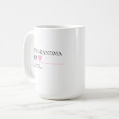 Meilleure mamie Jamais Mug - Confirmé par les peti (Devant gauche)