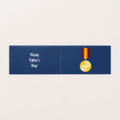 Meilleure médaille papa Broch Fête du Père (Outside Unfolded)