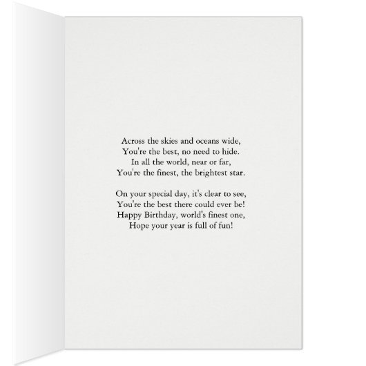 Meilleure Mère Au Monde Anniversaire (Intérieur (Droit))