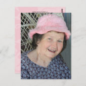 Meilleure mère Carte photo avec poème derrière (Devant / Derrière)