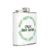 Meilleure mère irlandaise flasque blanche emballée (Droite)