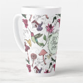 Meilleure Mère Mug Latte Fleurie Colibri (Angle gauche)