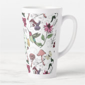 Meilleure Mère Mug Latte Fleurie Colibri (Droite)
