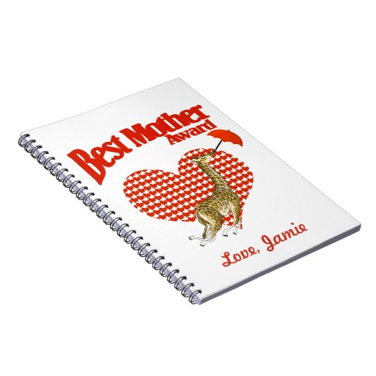 Meilleure Mère PrixNotebook Planner Journal (Côté Droit)