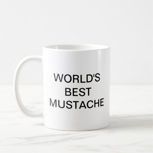 Meilleure moustache café Mug du monde (Gauche)