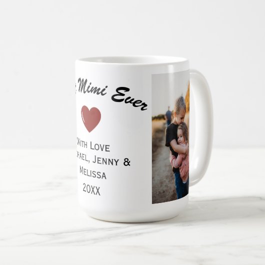 Meilleure Mug À Café Grand-Parent À Deux Photos (Devant droit)