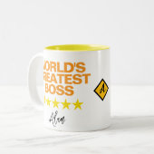 Meilleure Mug Boss du monde (Nom de la citation in (Devant gauche)