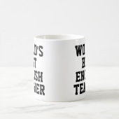Meilleure Mug cadeau de professeur d'anglais au mo (Centre)
