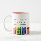 Meilleure Mug Cadeau Enseignant au monde (Gauche)