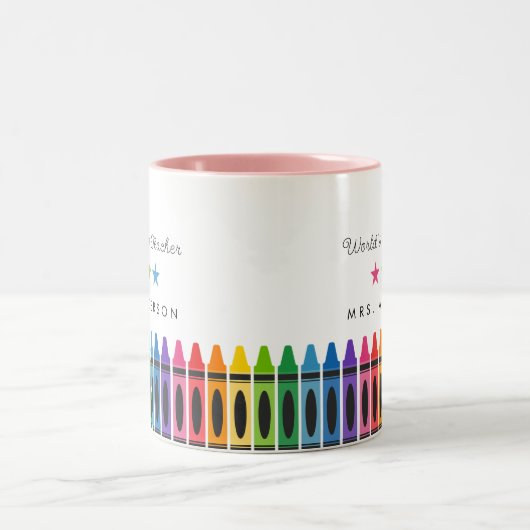 Meilleure Mug Cadeau Enseignant au monde (Centre)