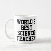 Meilleure Mug Cadeau Enseignant en Science au mond (Gauche)