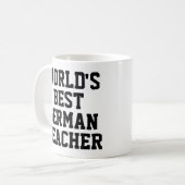 Meilleure Mug Cadeau Enseignant PE au monde (Devant gauche)