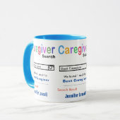 Meilleure Mug d'aidante personnalisée (Devant gauche)