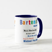 Meilleure Mug de barman sur mesure (Devant droit)