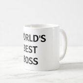 Meilleure Mug de bureau de patron du monde (Devant droit)
