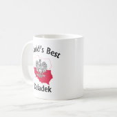 Meilleure Mug de café Dziadek au monde (Devant gauche)