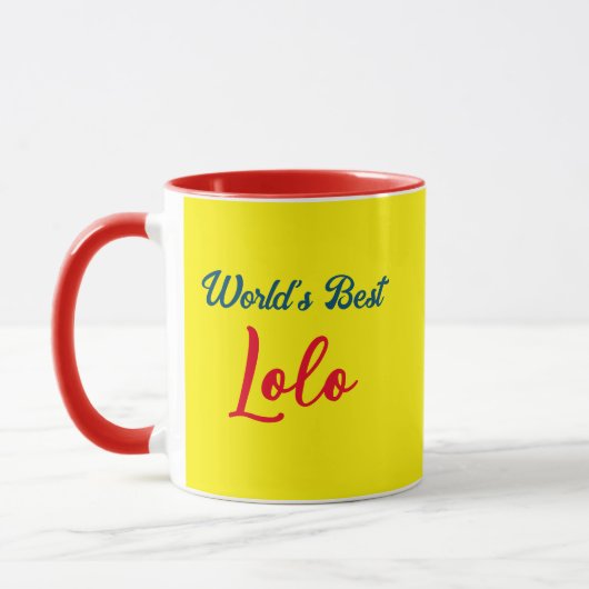 Meilleure Mug de café Lolo au monde (Gauche)