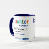 Meilleure Mug de charpentier sur mesure (Devant gauche)