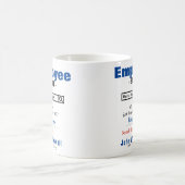 Meilleure Mug d'employé sur mesure drôle (Centre)