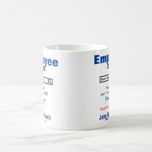 Meilleure Mug d'employé sur mesure drôle (Centre)