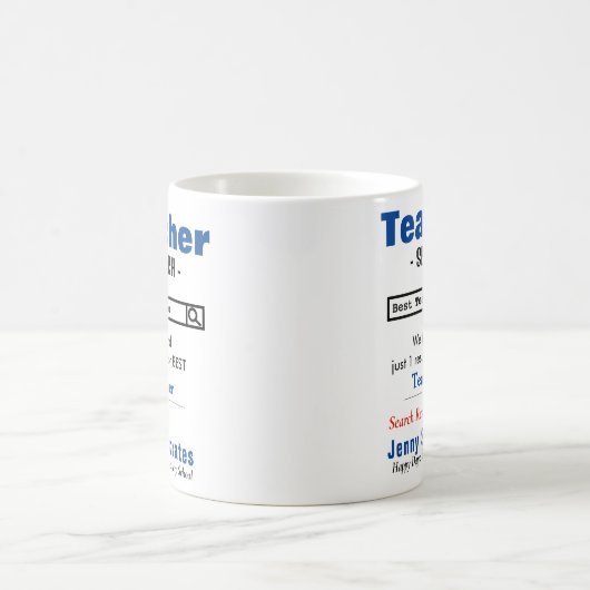 Meilleure Mug d'enseignant sur mesure drôle (Centre)