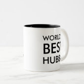 Meilleure Mug Hubby du monde | Cadeau de la Saint  (Devant droit)