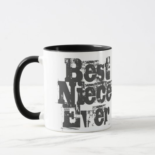 Meilleure nièce Jamais - Mug de café à deux tons (Gauche)