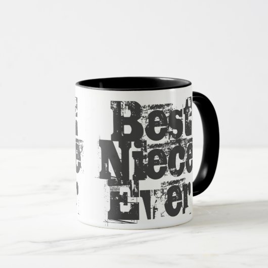 Meilleure nièce Jamais - Mug de café à deux tons (Devant droit)