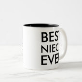 Meilleure nièce jamais Mug | idée cadeau oncle tan (Devant droit)