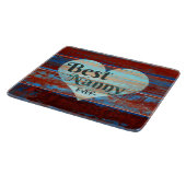 Meilleure nounou jamais planche à découper en verr (Coin)