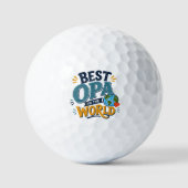 Meilleure Opa du Monde Balle de Golf (Recto)