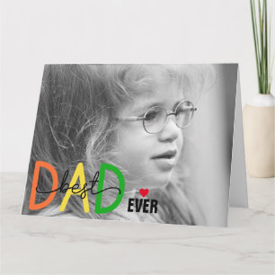 Meilleure Papa de tous Carte de vœux pliée pour la