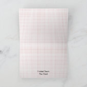 Meilleure Personnaliser Logo Texte plié Merci Cart (Intérieur)