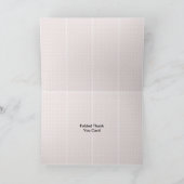 Meilleure Personnaliser Logo Texte plié Merci Cart (Intérieur)