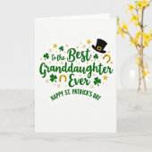 Meilleure petite-fille Carte St-Patrick (Fleur jaune)
