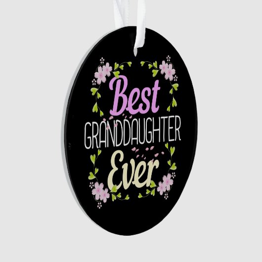 Meilleure petite fille jamais - Floral (devant)